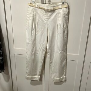 Trina Turk white ankle pants 0 NWT
